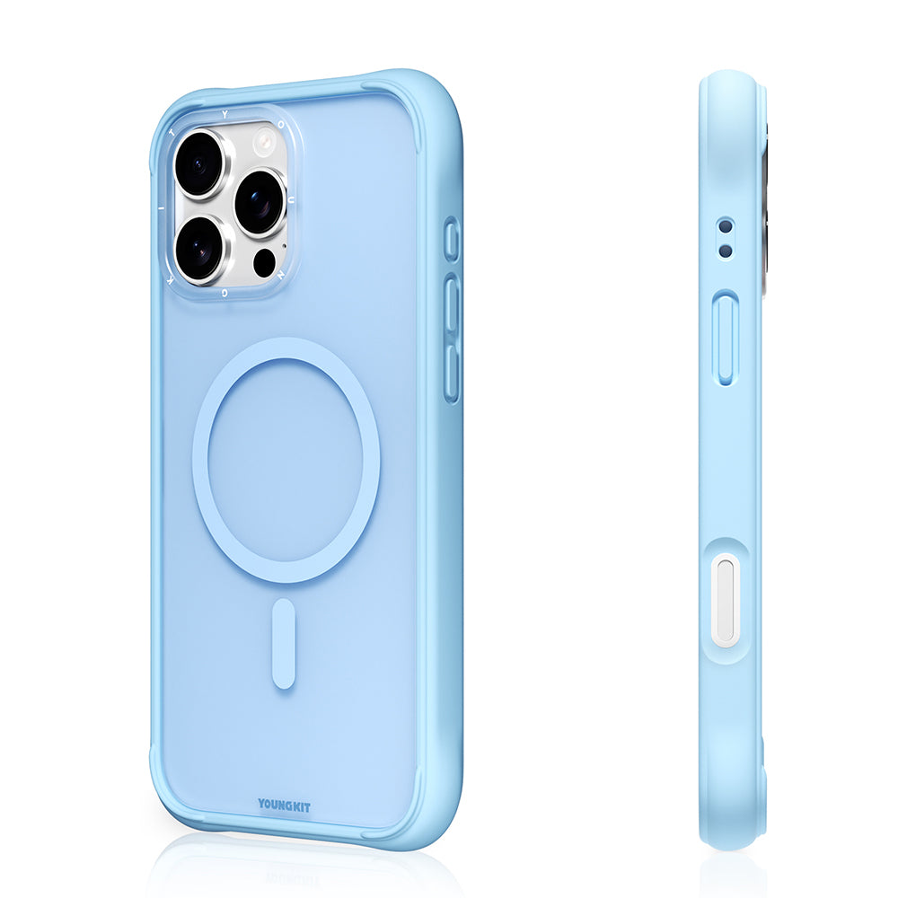 Youngkit Macaroon Serisi iPhone 16 Pro M-safe Şarj Özellikli Telefon Kılıfı Youngkit Macaroon Serisi iPhone 16 Pro M-safe Şarj Özellikli Telefon Kılıfı